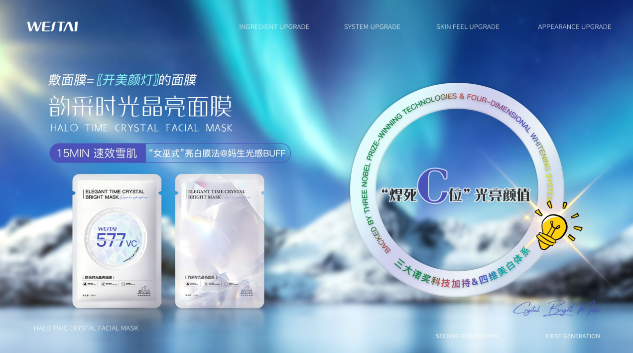 微肽生物新品「韻采時(shí)光晶亮面膜」重磅上市:以尖端科技回應(yīng)市場(chǎng)亮膚渴求